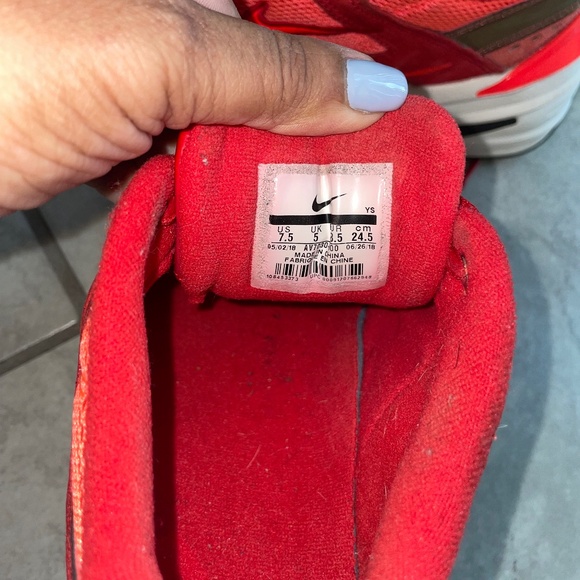 NIKE WMNS M2K Tekno Red Crimson  Suede Mesh Sneaker Size US 7.5 - Picture 7 of 11